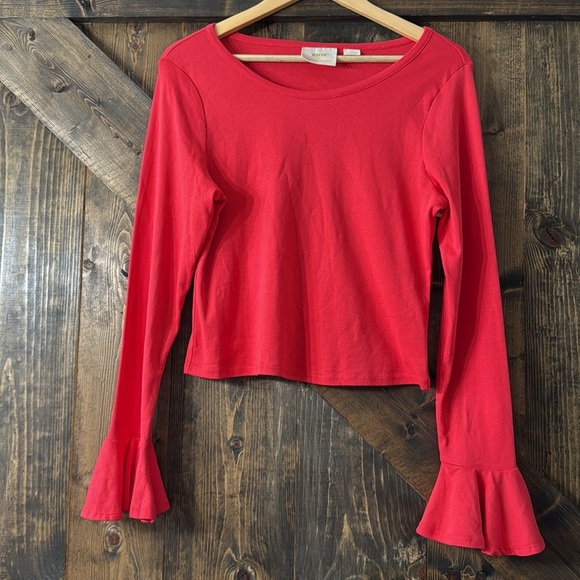 MAEVE By ANTHROPOLOGIE Bell Sleeve Top - Picture 3 of 7